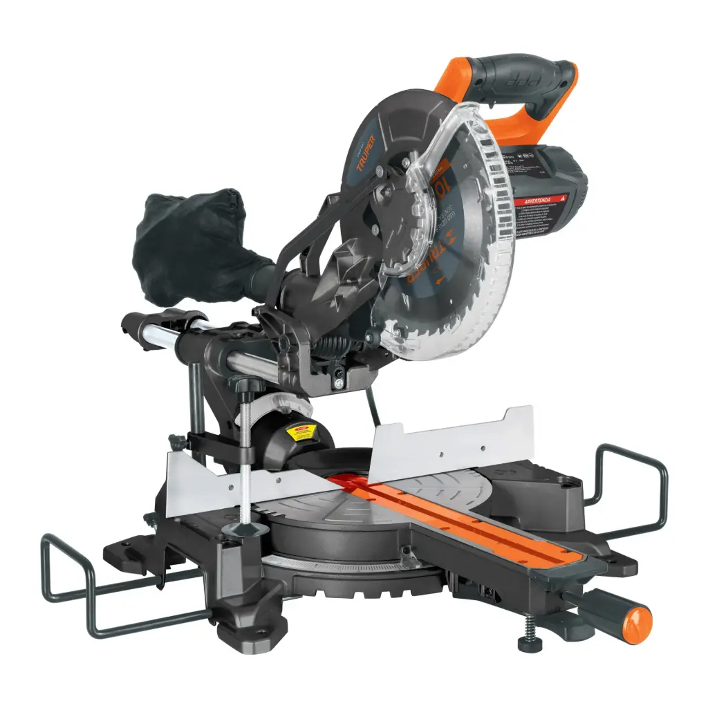 SIERRA INGLETEADORA TELESCOPICA COMPUESTA PARA CORTE DE MADERA Y ALUMINIO , 2.1/2 HP TRUPER