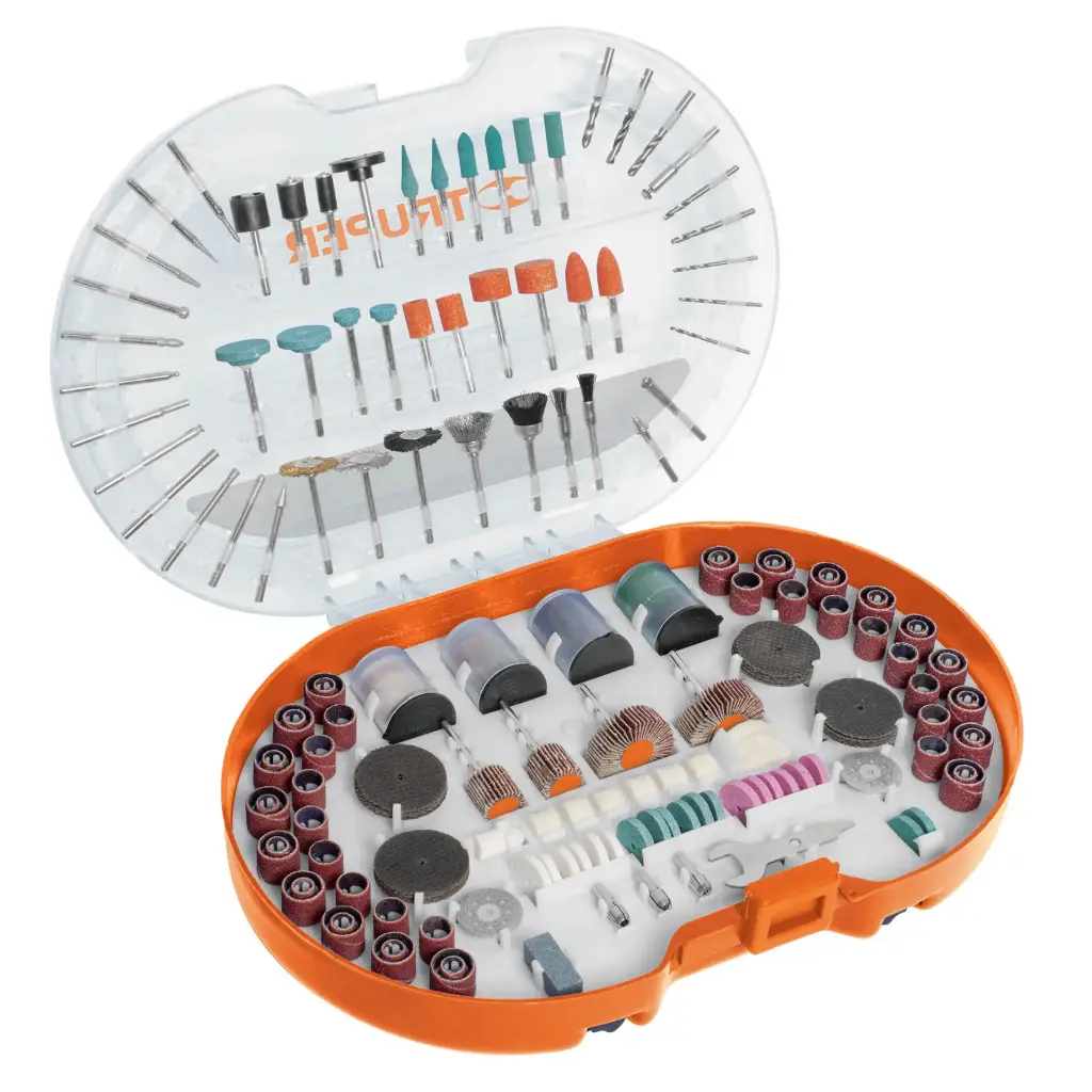 KIT DE ACCESORIOS PARA MINI RECTIFICADORA 276 PIEZAS TRUPER
