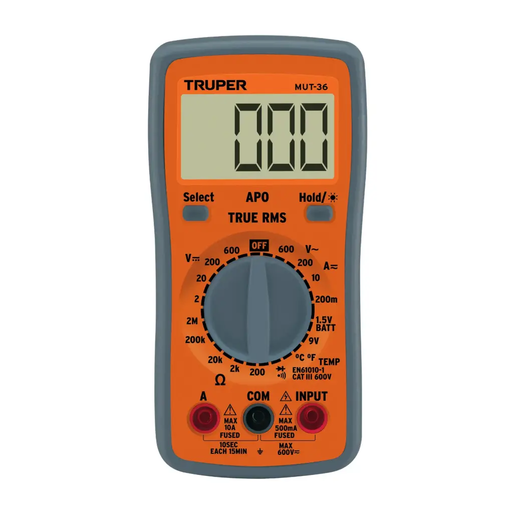 MULTITESTER MUT-36 DIGITAL PROFESIONAL RMS 10A USO GENERAL-100360-TRUPER