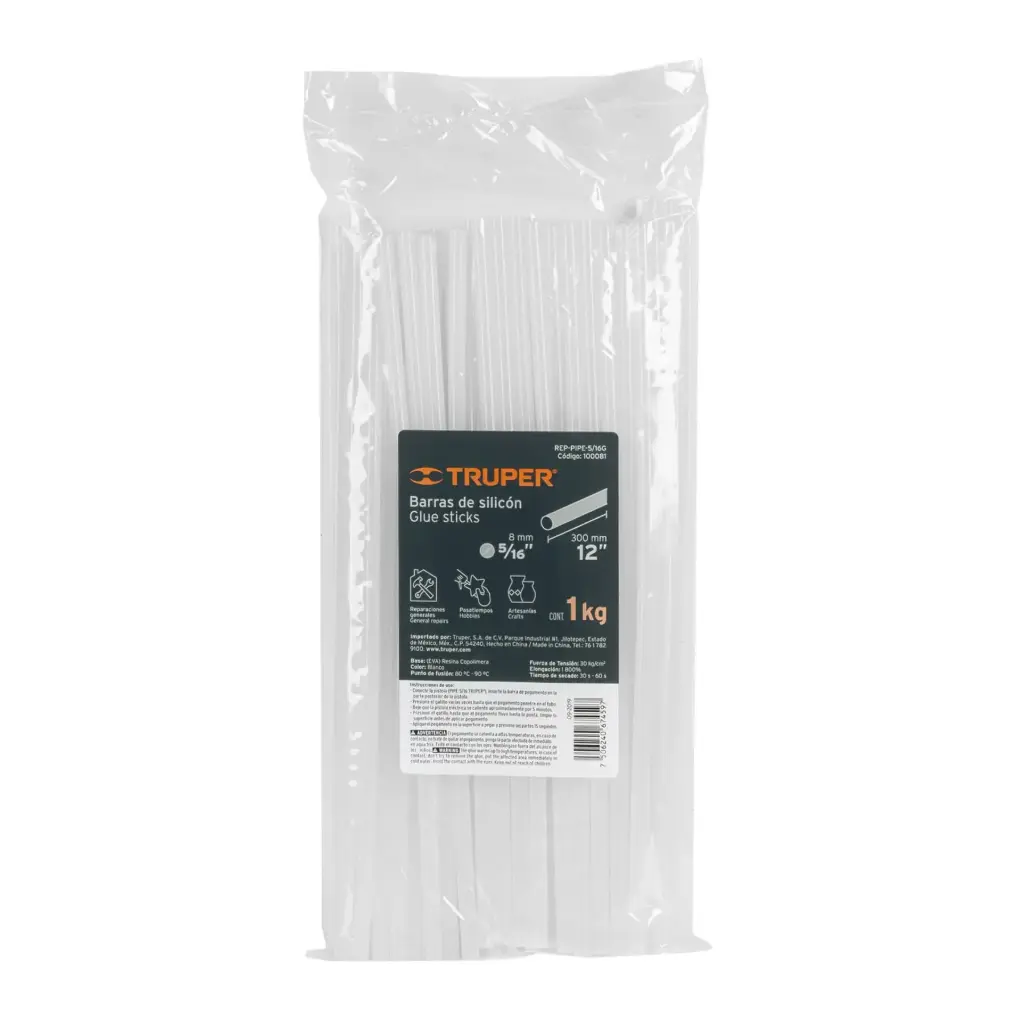 [100081] BARRAS DE SILICONA 5/16" 1 KG TRUPER