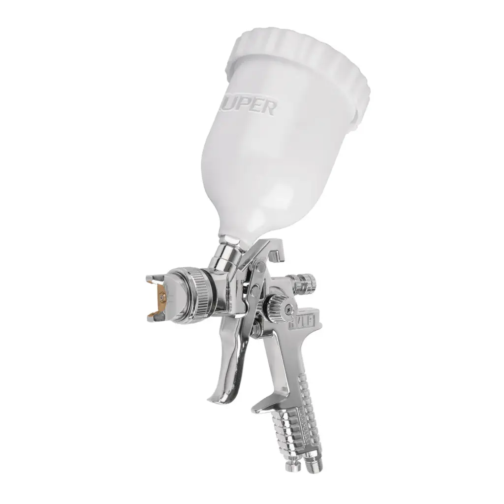 PISTOLA DE AIRE VASO DE PLASTICO 600ML VISCOCIDAD BAJA TRUPER