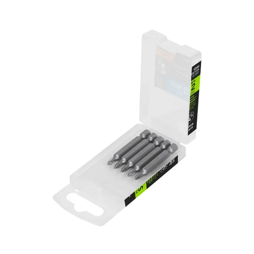 ESTUCHE CON 15 PUNTAS DE IMPACTO DE CRUZ , PH1 (IGUALES) 2" TRUPER