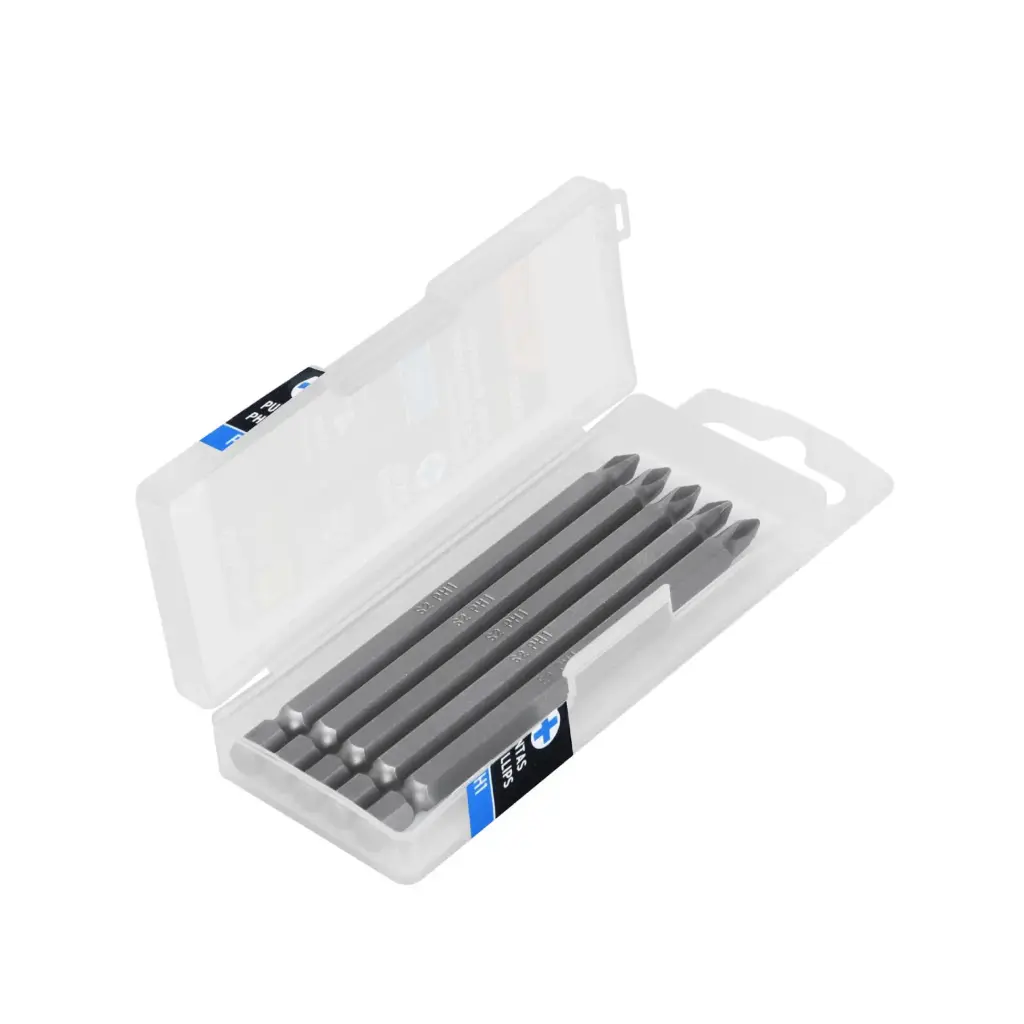 ESTUCHE CON 5 PUNTAS DE CRUZ, PH1 (IGUALES ) 4" TRUPER