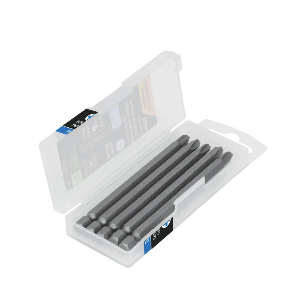 ESTUCHE CON 5 PUNTAS DE CRUZ, PH3 (IGUALES ) 4" TRUPER