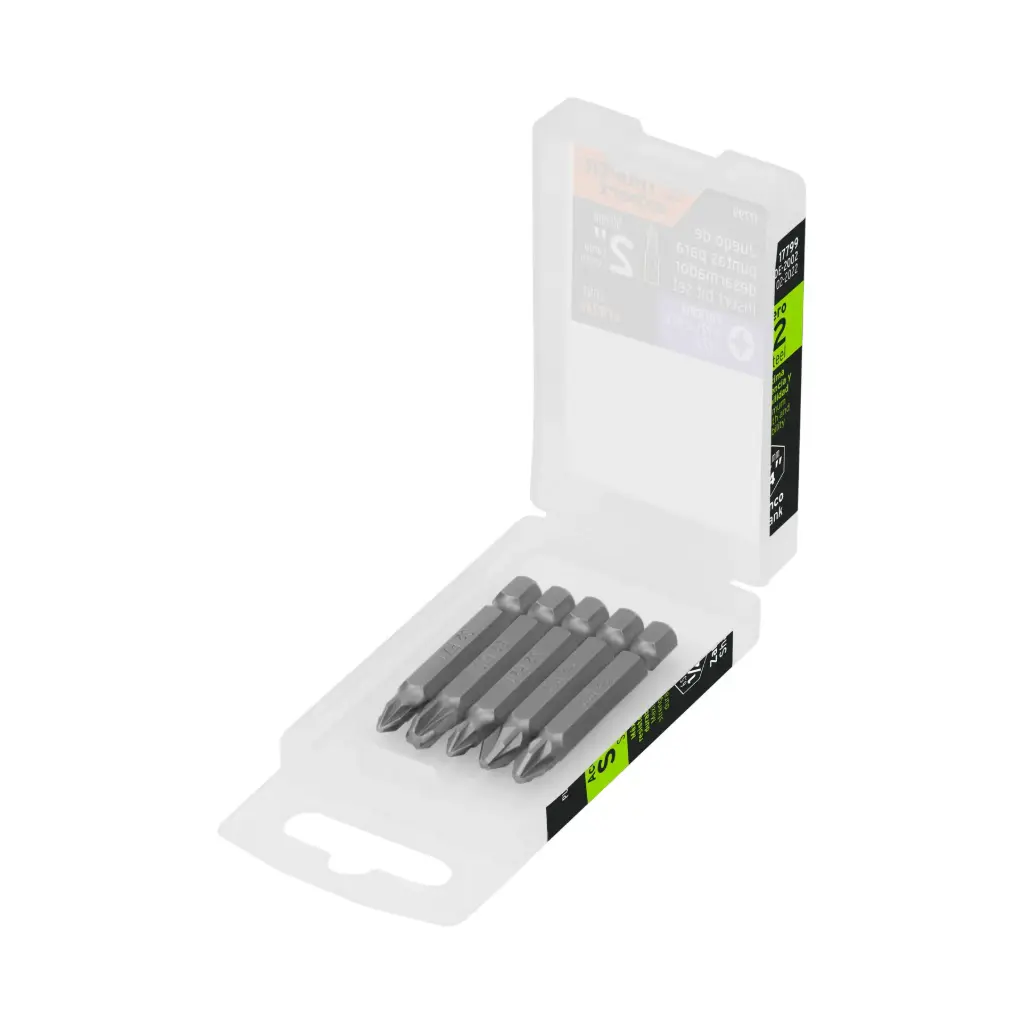 JUEGO DE 5 PUNTAS POZIDRIV PZ1-PZ3 (COMBINADAS )2" TRUPER
