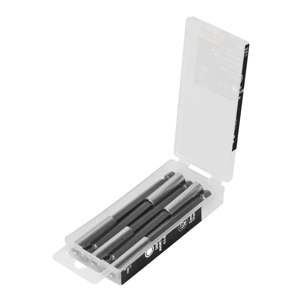 ESTUCHE CON 5 EXTENSIONES MAGNETICAS 100MM (IGUALES) 1/4" TRUPER