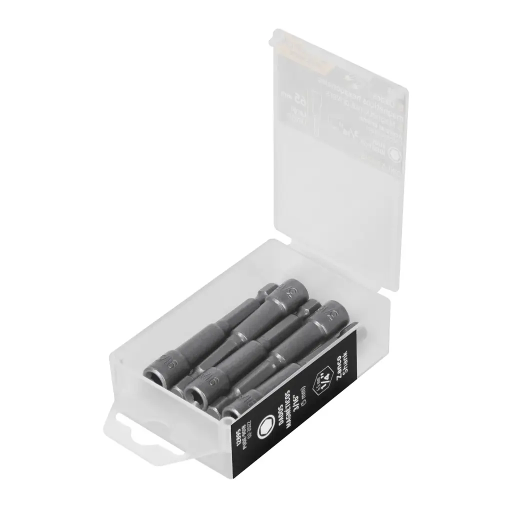 [12895] ESTUCHES CON 5 DADOS MAGNETICOS 3/16" (IGUALES) 2" TRUPER