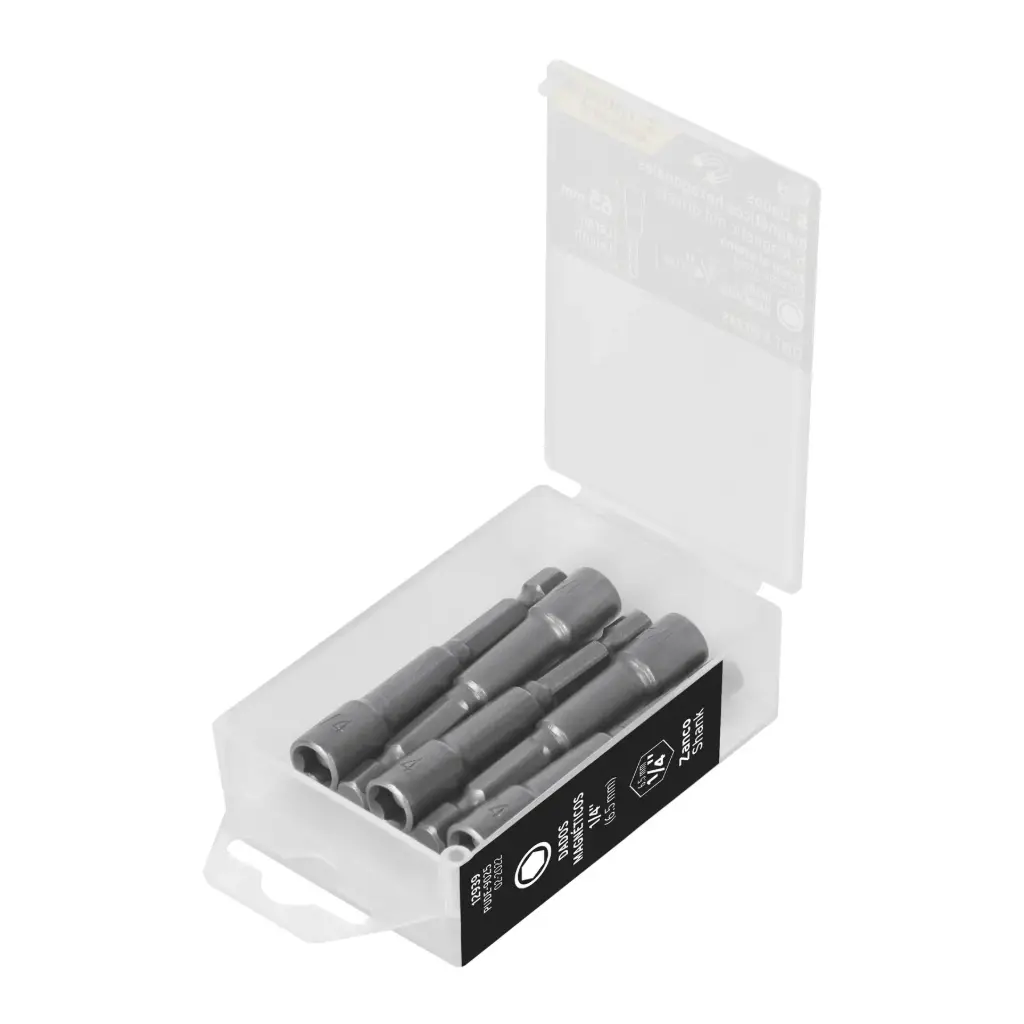 [12939] ESTUCHES CON 5 DADOS MAGNETICOS 1/4" (IGUALES) 2" TRUPER