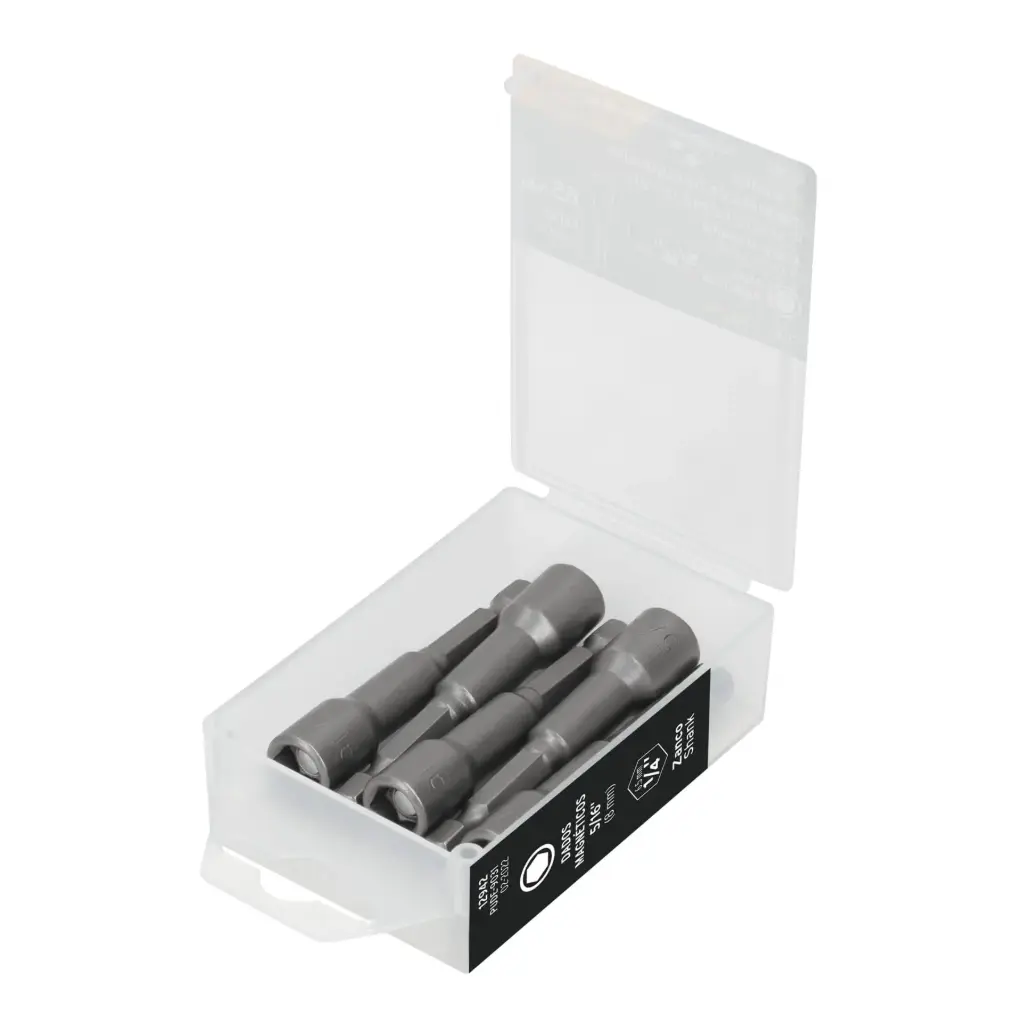 [12942] ESTUCHES CON 5 DADOS MAGNETICOS 5/16" (IGUALES) 2" TRUPER