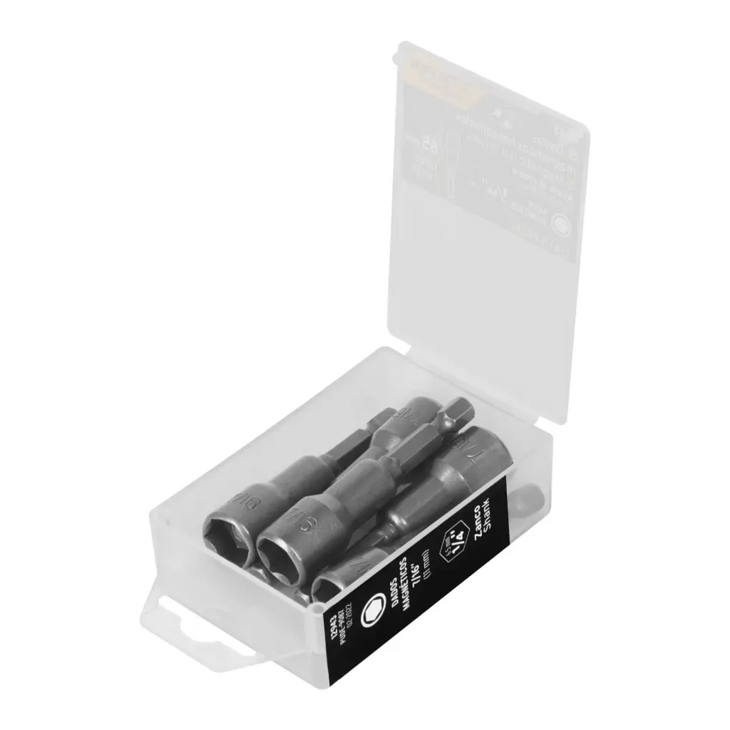 [12943] ESTUCHES CON 5 DADOS MAGNETICOS 7/16" (IGUALES) 2" TRUPER