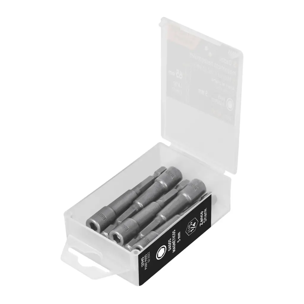 [12945] ESTUCHES CON 5 DADOS MAGNETICOS 5MM (IGUALES) 2" TRUPER