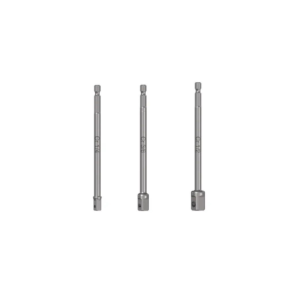 JUEGO DE 3 ADAPTADORES PARA DADOS HEXAGONAL LARGO 6" TRUPER