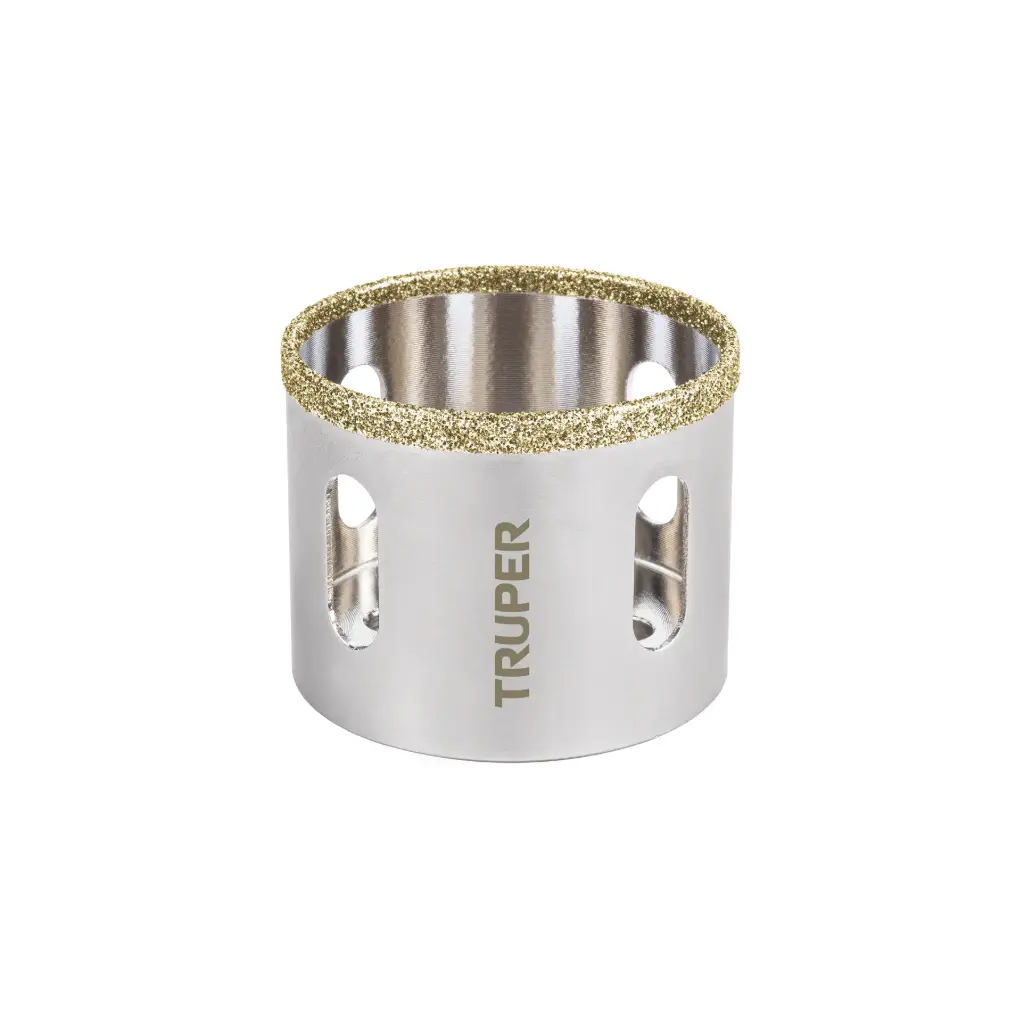 SIERRA COPA CON DIAMANTE , BORDE CONTINUO PARA MANDRIL 7/16" (2") TRUPER