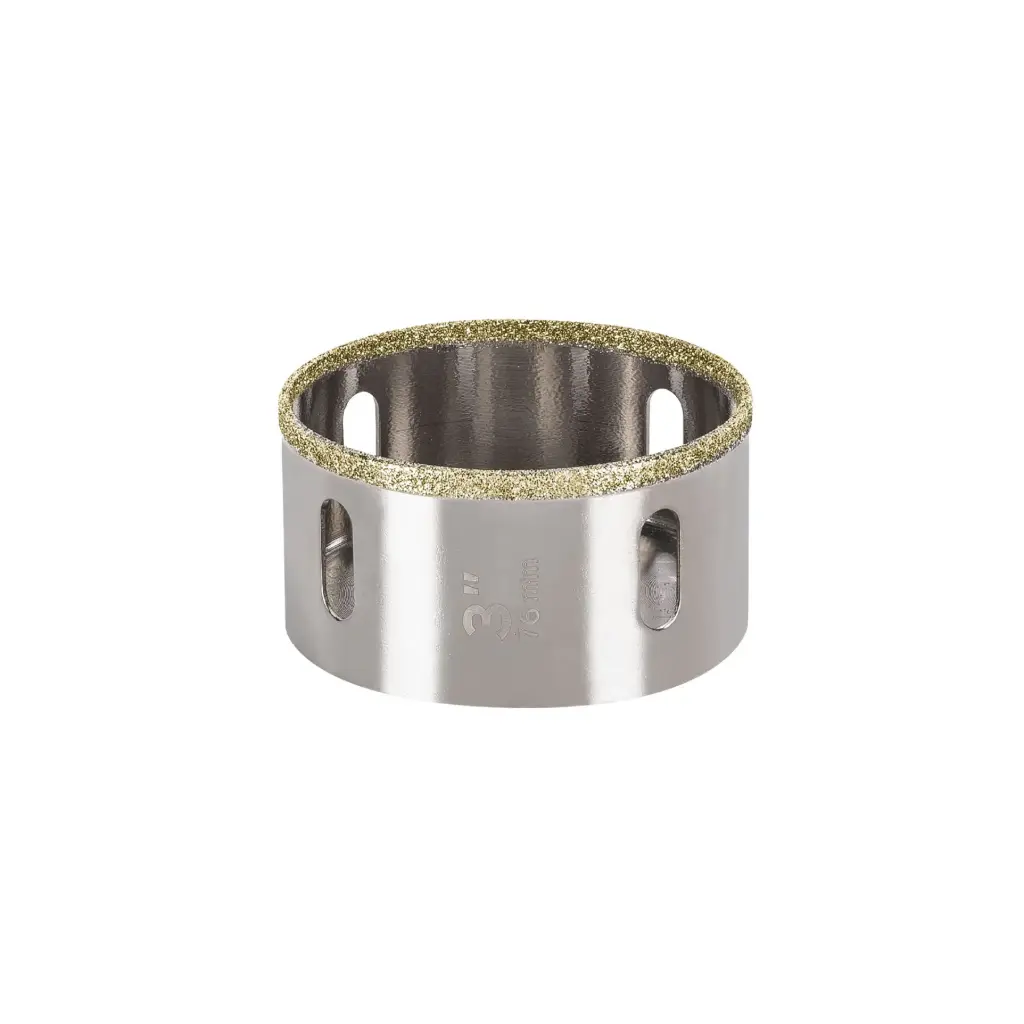SIERRA COPA CON DIAMANTE , BORDE CONTINUO PARA MANDRIL 7/16" (3") TRUPER