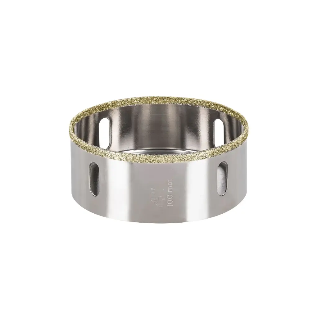 SIERRA COPA CON DIAMANTE , BORDE CONTINUO PARA MANDRIL 7/16" (4") TRUPER