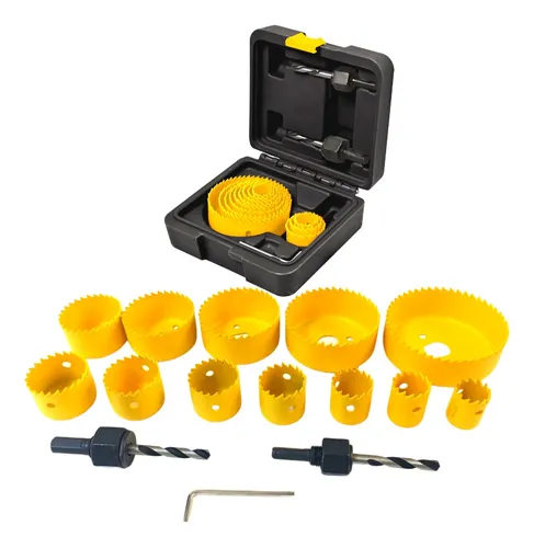 [26037] JUEGO DE SIERRAS COPA ACERO AL CARBONO 15 PIEZAS PRETUL