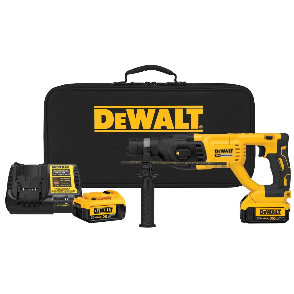 [DCH133M2-B2] ROTOMARTILLO SDS PLUS 20V XR 2.6 J + 2 BATERIAS XR 4.0 AH + CARGADOR + BOLSA DE LONA