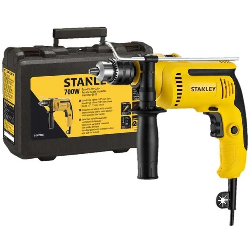 [SDH700K-B2] TALADRO PERCUTOR 1/2" - 700W - CAJA PLÁSTICA-SDH700K-B2-STANLEY
