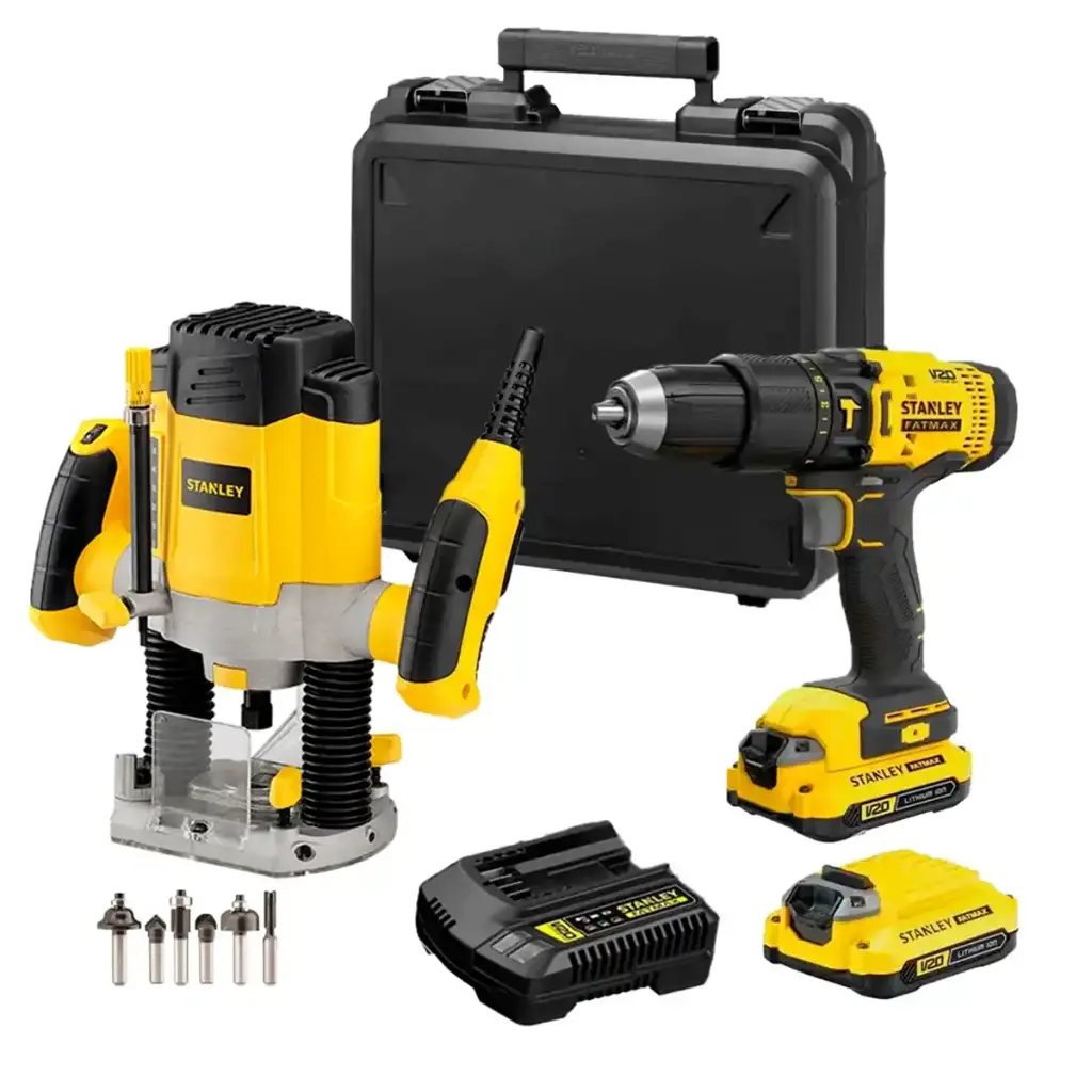 [SCD711C2K-K7] TALADRO/PERCUTOR 20V - 1/2" + RUTEADORA 1200W