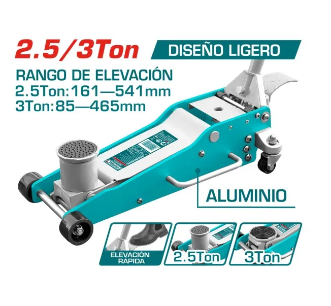 GATA LAGARTO ALUMINIO 2.5TN/3TN-THT108253-TOTAL