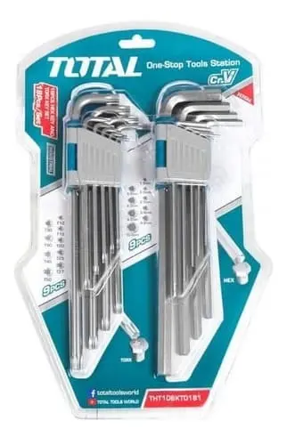 [THT106KT0181] JGO DE LLAVES ALLEN + TORNX 18 PCS TOTAL