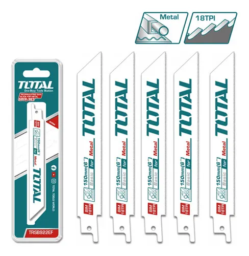 [TRSB1111DF] JGO CUCHILLA PARA SIERRA SABLE 225 MM 05 PCS TOTAL