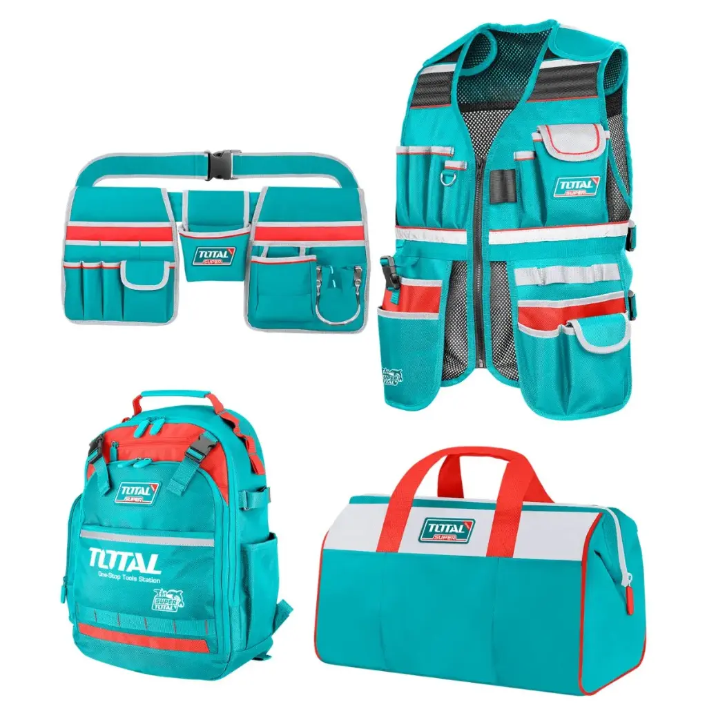 [TOS230908] KIT DE MOCHILA 4 PCS CHALECO+PORTA HERRAMIENTAS+MALETIN+MOCHILA-TOS230908-TOTAL
