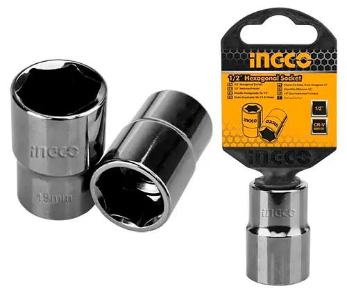 HHAST12091 DADO HEXAGONAL 1/2 9 MM INGCO