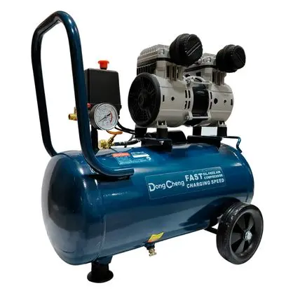 [DQE1100/24L] COMPRESORA SILENCIOSA SIN ACEITE INDUSTRIAL 24 LITROS 1100W-DQE1100/24L-DONGCHENG