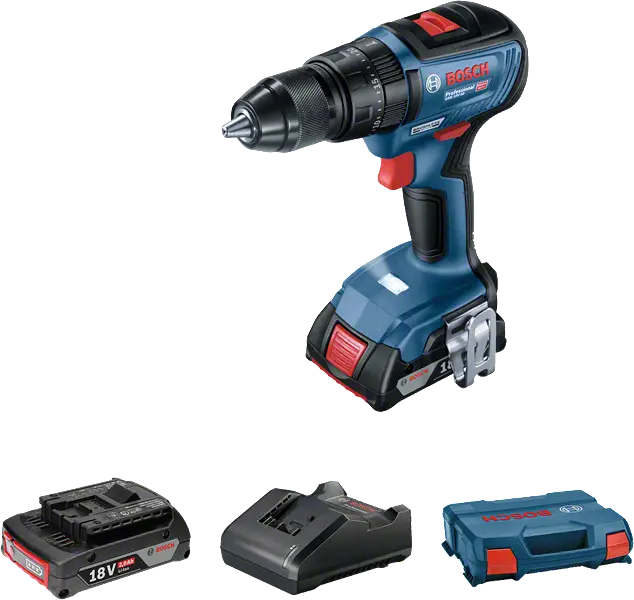 TALADRO PERCUTOR 1/2" GSB 18V-50 + LLAVE DE IMPACTO 1/2" GDX 18V-200 18V BRUSHLESS BOSCH 0601.9J2.2E