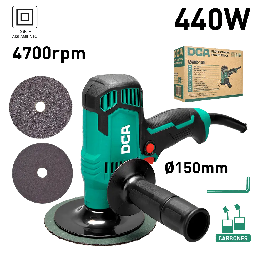 [ASA02-150] LIJADORA ORBITAL RAND 440W 4700/MIN 150MM