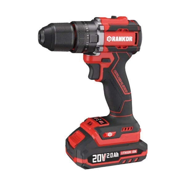 [RLID20001] TALADRO PERCUTOR ATORNILLADOR 20V BRUSHLESS / RLID20001 + 1 BATERIAS 2.0AH + CARGADOR 