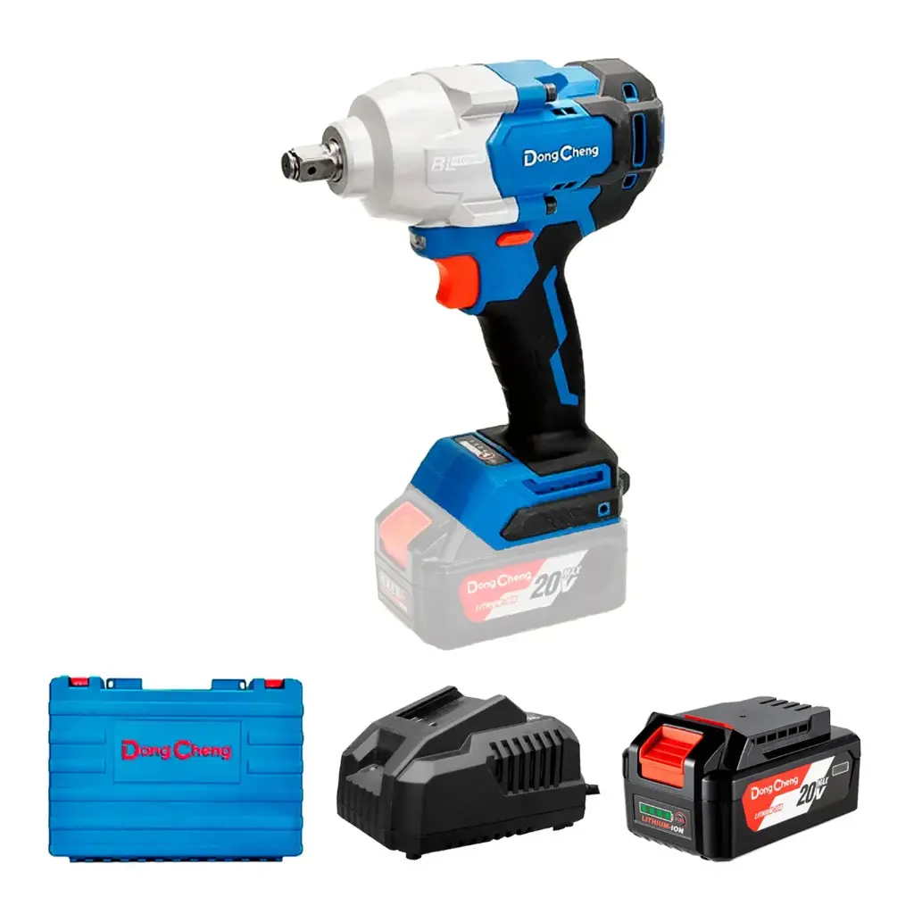 LLAVE DE IMPACTO 1/2 20V BRUSHLESS 488NM + 2 BATERIAS DE 5AH + CARGADOR EN MALETA DONGCHENG