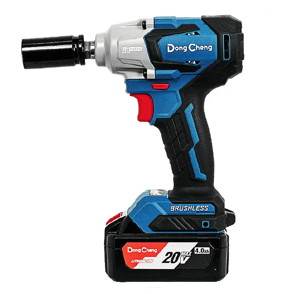 LLAVE DE IMPACTO 1/2 20V BRUSHLESS 320NM + 2 BATERIAS DE 4AH + CARGADOR EN MALETA DONGCHENG