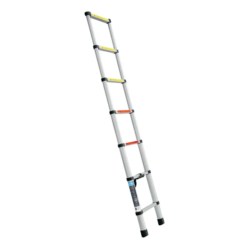 ESCALERA TELESCÓPICA, 7 PELDAÑOS, TIPO II, CAPACIDAD 102KG