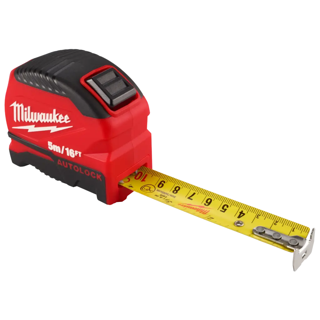 CINTA MÉTRICA CON BLOQUEO AUTOMÁTICO DE 5 M/16 PIES