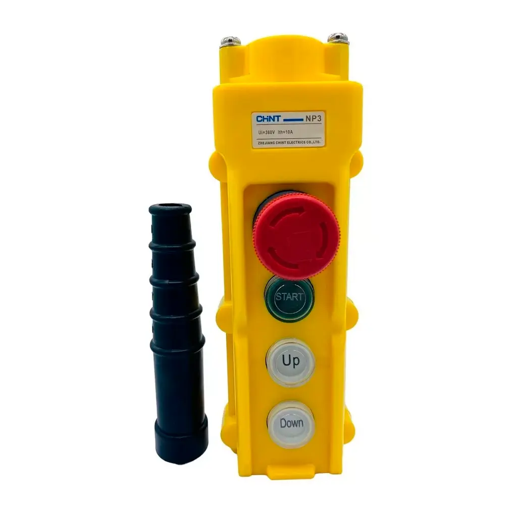 BOTONERA COLGANTE NP3-1K (P. DE ARRANQUE MANTENIDO, P. EMERG., FLECHAS)