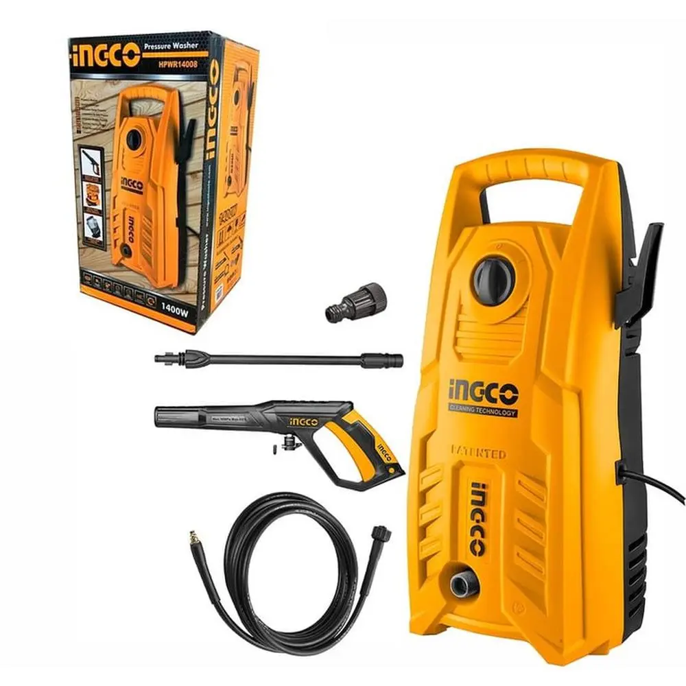 [HPWR14008] HIDROLAVADORA 1400W 130BAR CARWASH AUTOS LIMPIEZA INGCO - HPWR14008