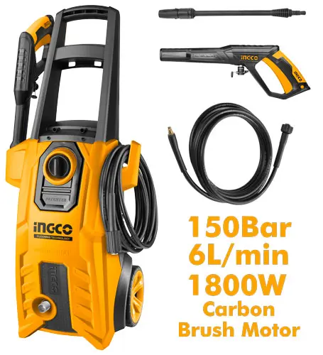 [HPWR18008] HIDROLAVADORA DE ALTA PRESION 1800W INGCO