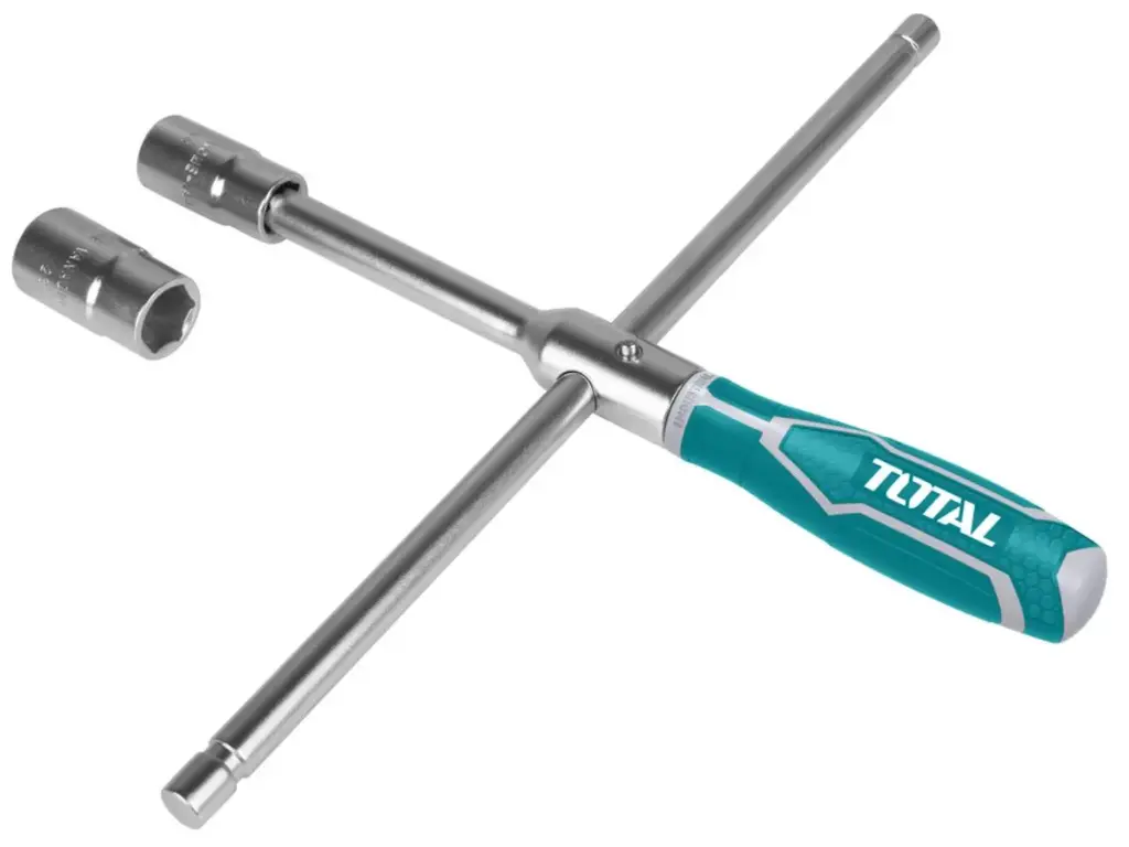 LLAVE EN CRUZ 16” CON MANGO 4 SOCKETS 1/2” 17/19/21/23MM CRV INDUSTRIAL
