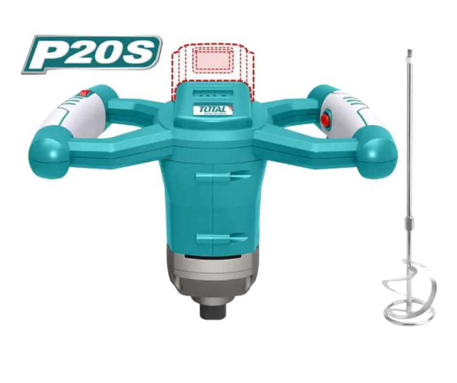 MEZCLADORA DE CONCRETO Y PINTURA LI-ION 20V 650RPM M14 TOTAL