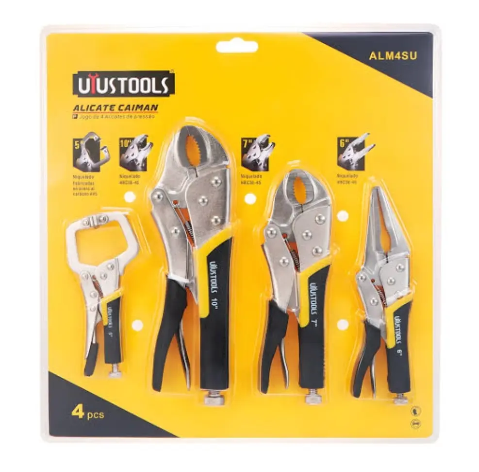 JUEGO ALICATE CAIMAN DE 4PCS M/GOMA (ALM4SU) UYUSTOOLS