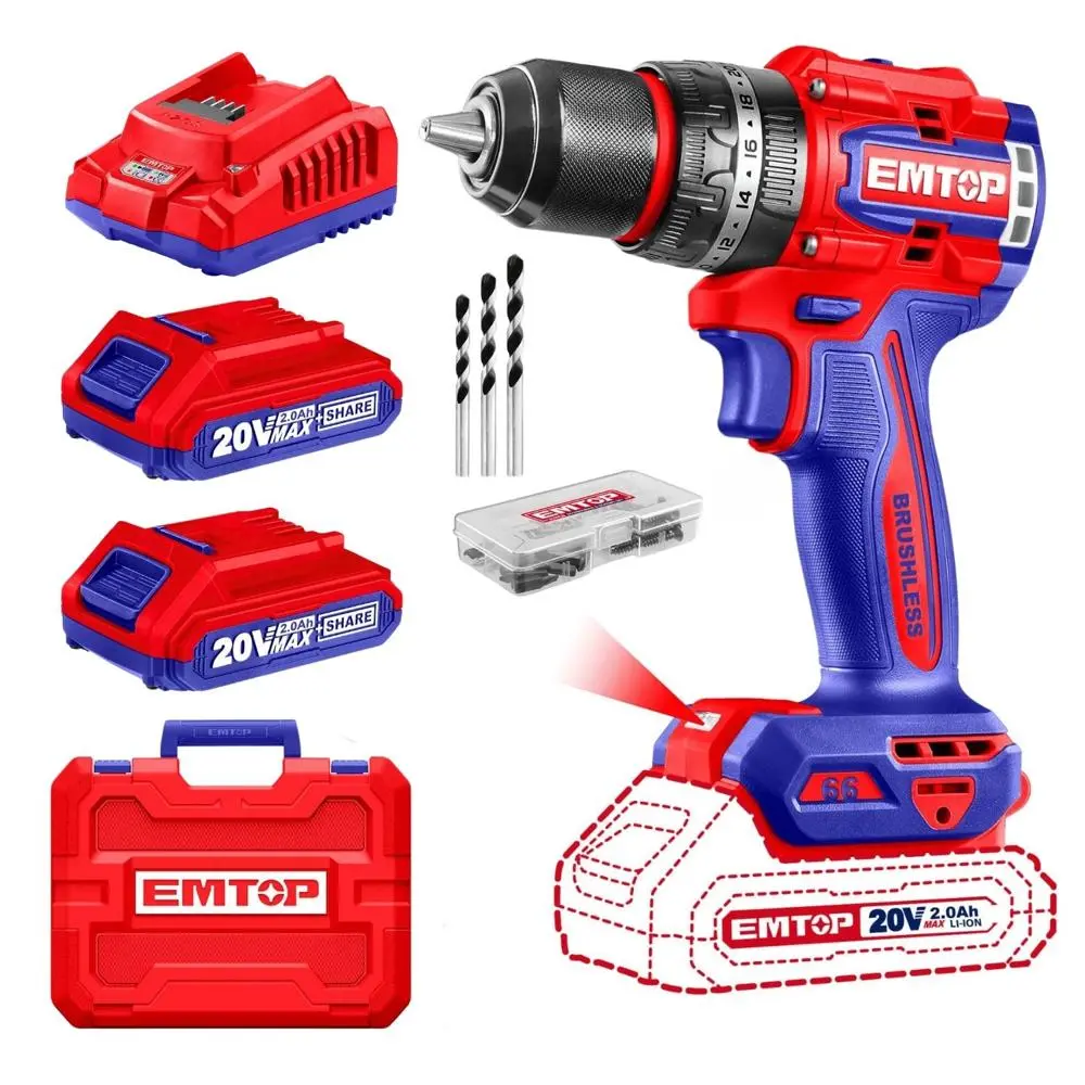 CABEZAL DE TALADRO PERCUTOR 1/2 66NM EMTOP