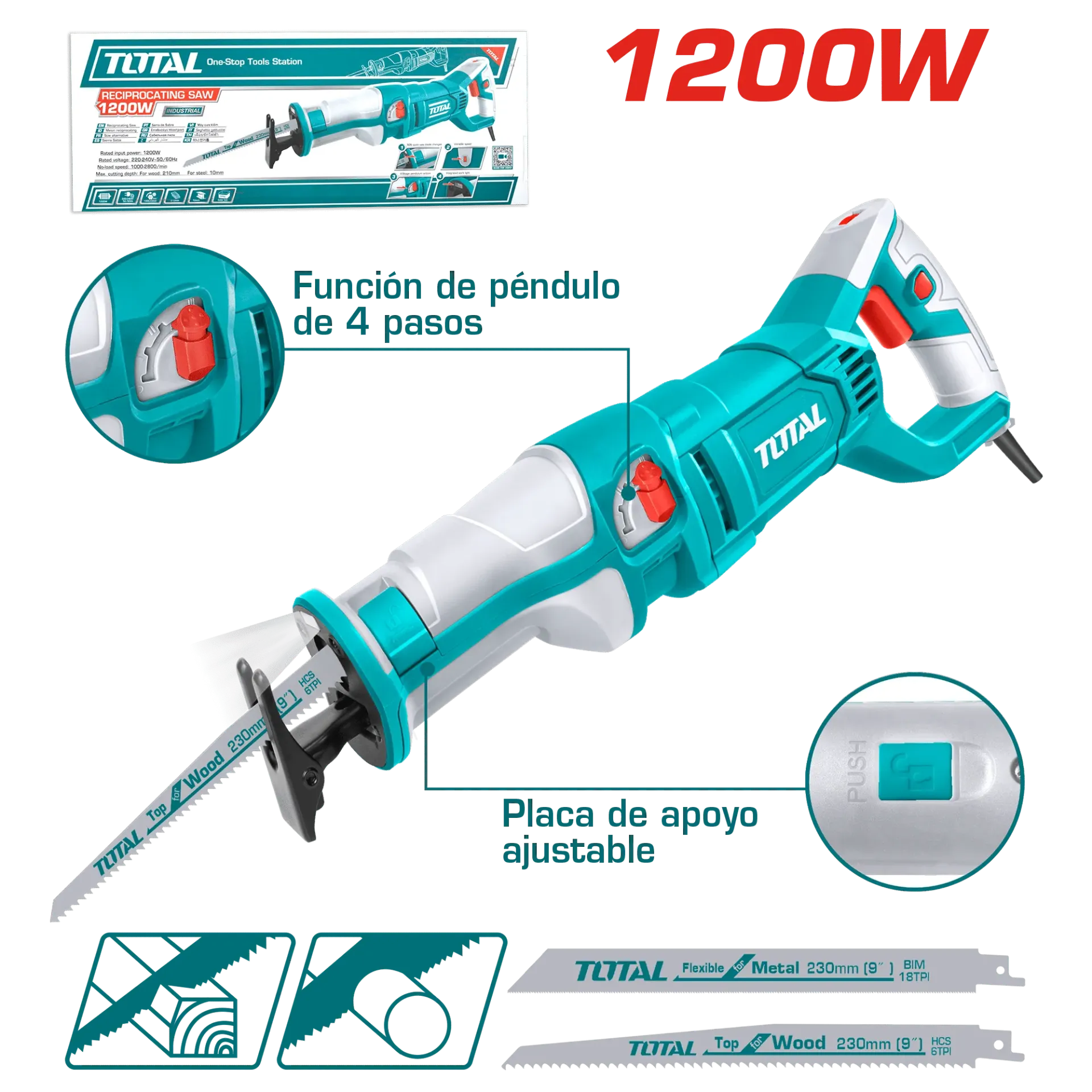 SIERRA SABLE 1200W INDUSTRIAL-TS1001201-TOTAL