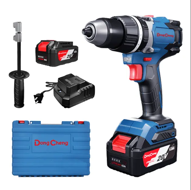 [DCJZ03-13FK] TALADRO PERCUTOR 1/2 20V 120NM BRUSHLESS + 2 BATERIAS DE 5AH + CARGADOR EN MALETA DONGCHENG