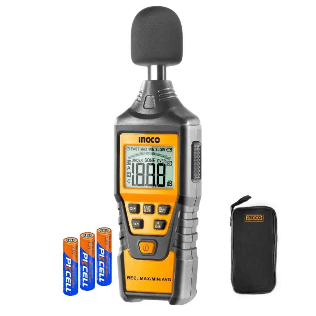 [30-130DB] SONOMETRO MEDIDOR DIGITAL DE SONIDOS RUIDOS INGCO