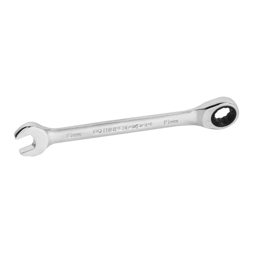 LLAVES BOCA MIXTA RATCHET 15MM ACRVANADIO TRUPER 15747