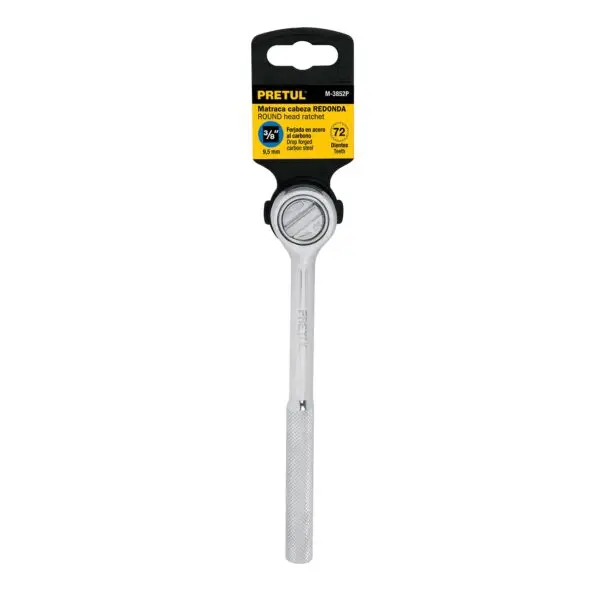 MATRACA CUADRO 3/8" CABEZA REDONDA