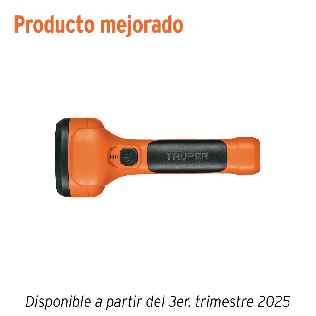 [19847] LINTERNA PLÁSTICA DE LED 350 LM, RECARGABLE, TRUPER
