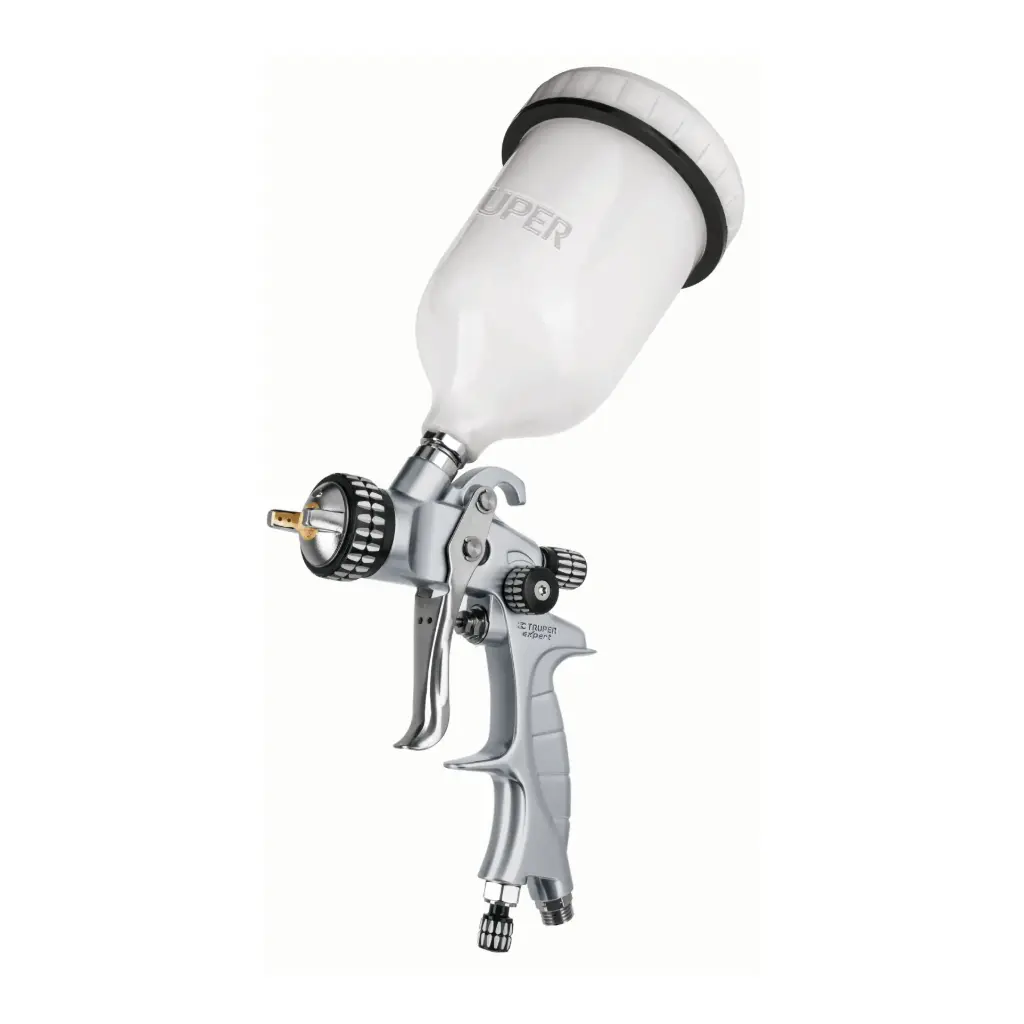 [11749] PISTOLA DE PINTURA GRAVEDAD 600ML CON BOQUILLA DE 1.4MM, VASO DE PLÁSTICO A20-30CM PARA AUTOMOTRIZ PRO-11749-TRUPER